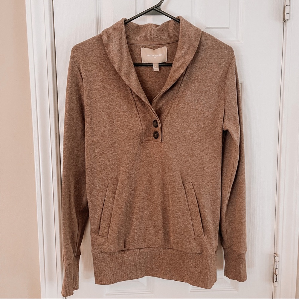 Banana Republic Pullover Shawl Collar Sweater